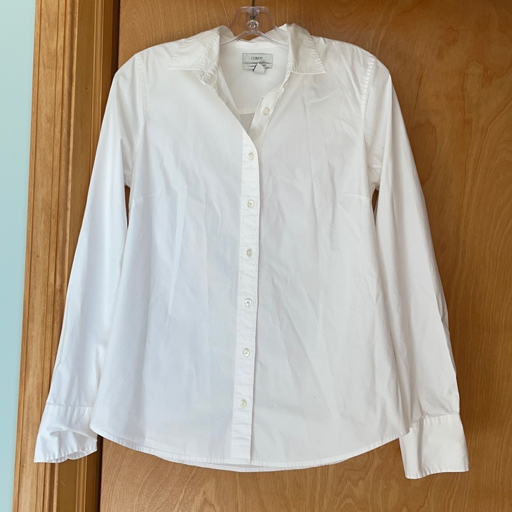White J. Crew button down dress shirt